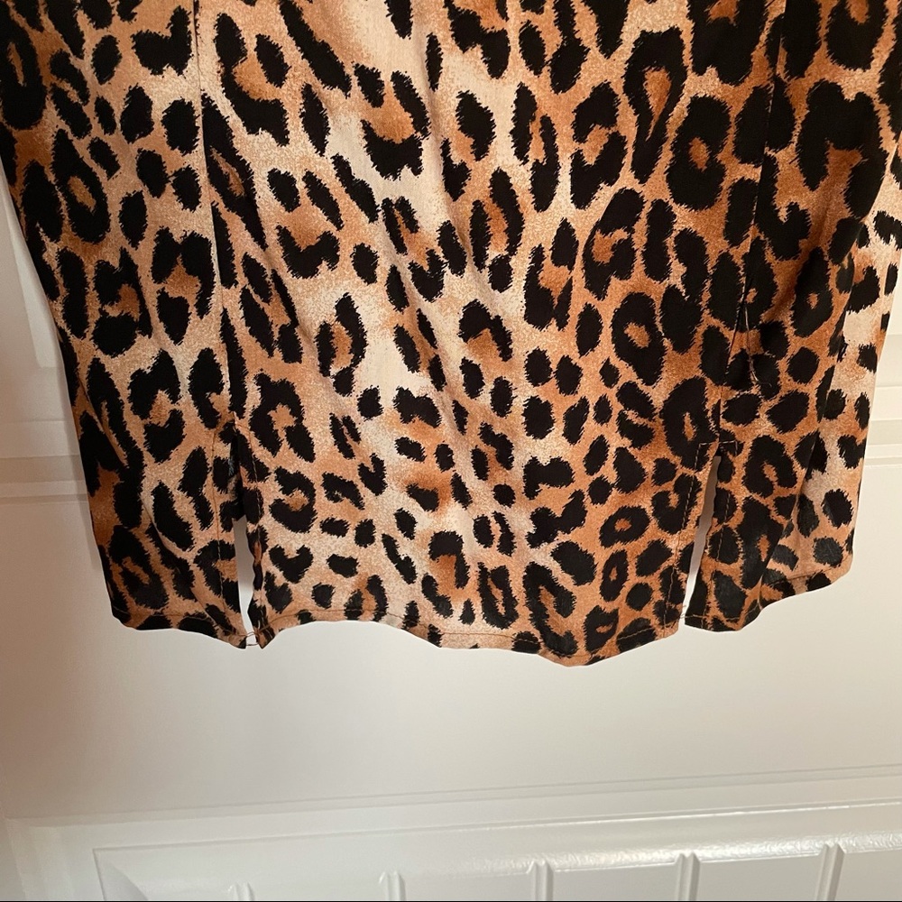 Leopard Print Slip Dress - Picture 5 of 6